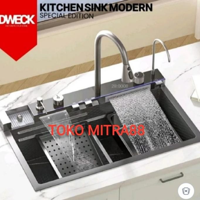 

PROMO KITCHEN SINK VIRAL PIANO 7545 BLACK KOMPLIT SET TINGGAL PASANG