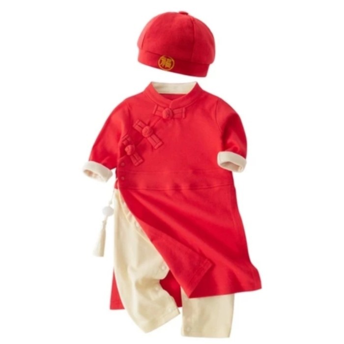 Cheongsam Anak Bayi Baju Imlek Anak Bayi Cheong Sam Anak Import Qipao