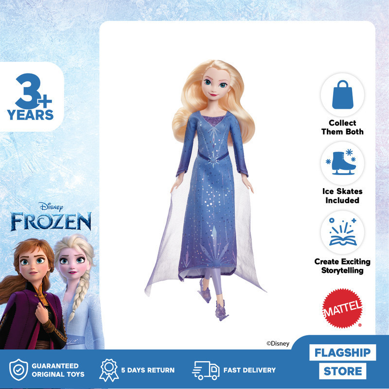 Disney Frozen Ice-Skating Elsa Fashion Doll - Mainan Boneka Anak Perempuan