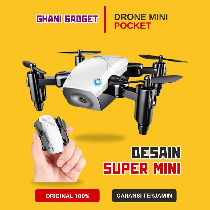 Drone Kecil Mini Pocket Foldable Broadream Quadcopter Dron Murah Kamera Berkualitas S9 Original Orig