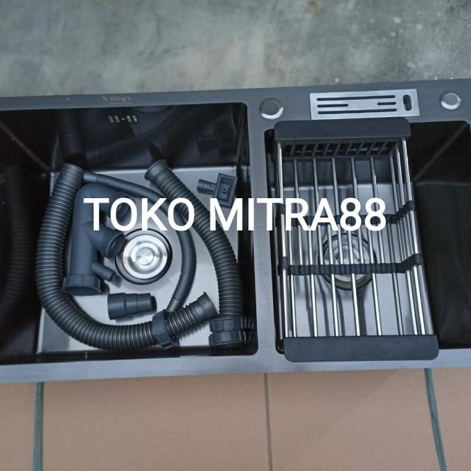 

PROMO KITCHEN SINK WINGS 8245 BLACK MODEL BOLZANO BAK CUCI PIRING HITAM