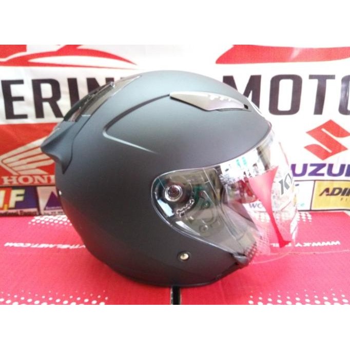 Helm KYT Halfface Galaxy BLACK DOFF