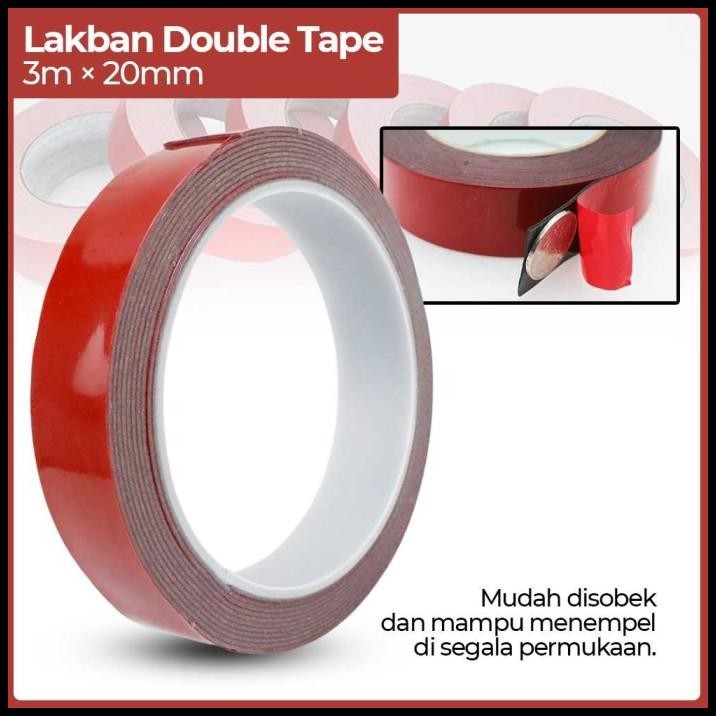 

Lakban Selotip Double Tape Super Kuat 3M 1Pcs - 3M X 20Mm