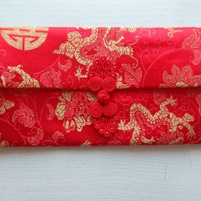 

CNY [per pcs] Angpao amplop kain imlek sincia merah hongbao - Naga Limited