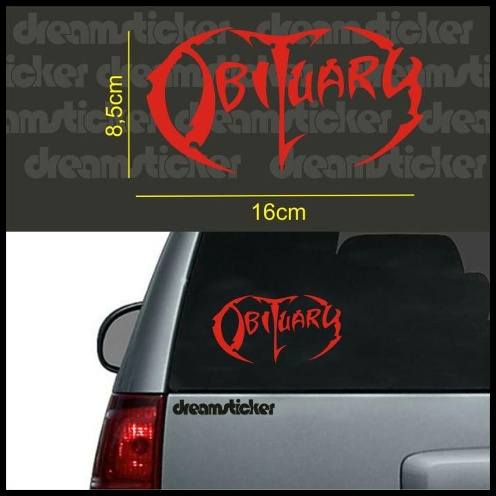 

DISKON STICKER STIKER MUSIK BAND OBITUARY !!