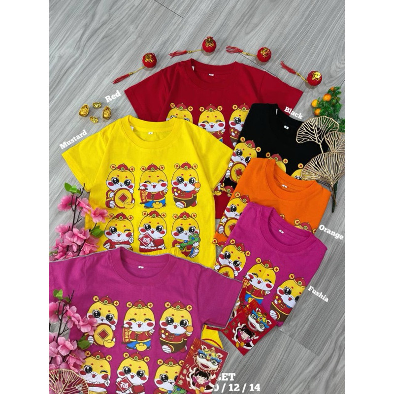 Kaos Imlek Cina Kaos Cny Kaos Baju Imlek Karakter Kaos Branded Import Kaos Premium Bangkok Kaos Kore