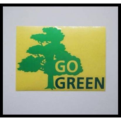 

TERMURAH STICKER GO GREEN (GG 01) !!!!