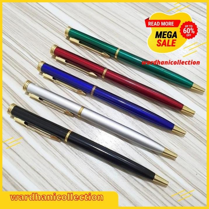 

BIRU PULPEN 3 KANCING EMAS / PENA BESI METAL GIFT SOUVENIR PEN GOLD FREE ONGKIR !!