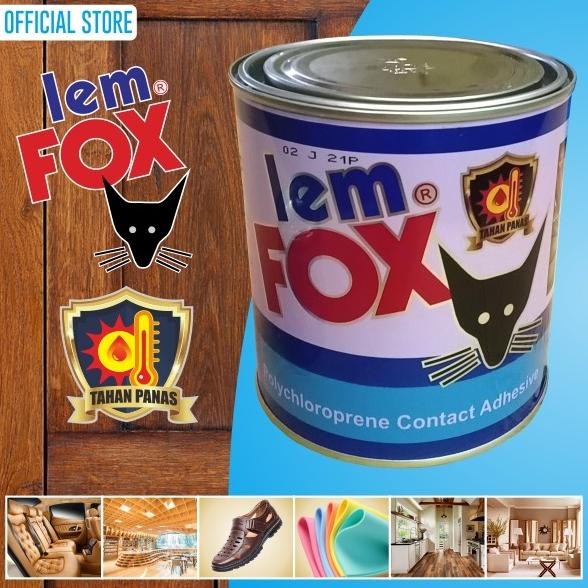 

Lem Fox Lem Karet Lem Kayu Lem HPL Biru Kaleng 600 gram