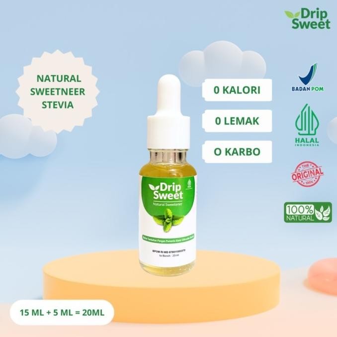 

DripSweet Gula Stevia Pemanis Alami Cair 20ml - 2pcs