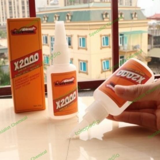 LEM SUPER X2000 - LEM SERBAGUNA - LEM SERBA BISA 50ML ORIGINAL