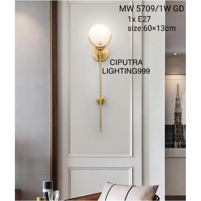LAMPU DINDING HIAS MINIMALIS 1 LAMPU RUANG TAMU ELEGANT