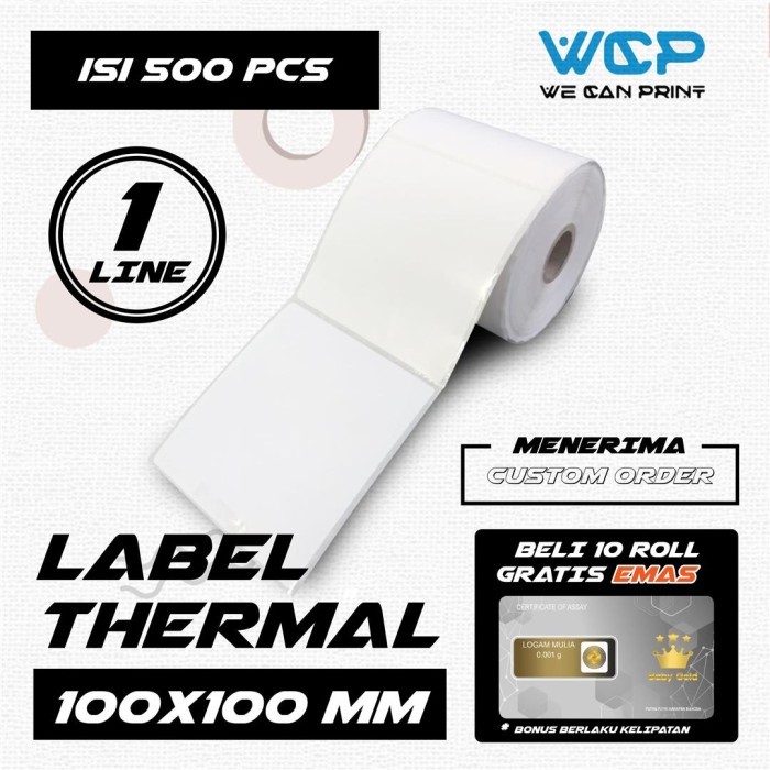 

Label Tier Thermal 100100 Mm Erta Printer Direct Thermal 500 Pc