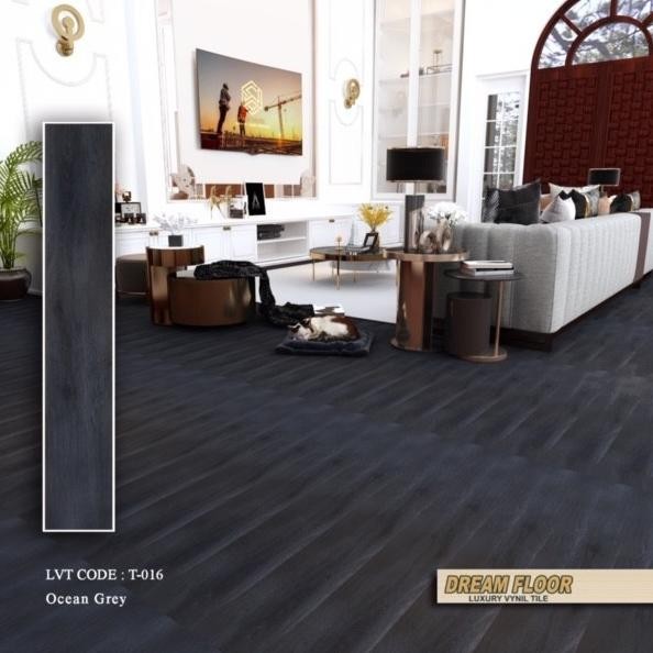 Lantai Vinyl Warna Hitam Dream Floor T016