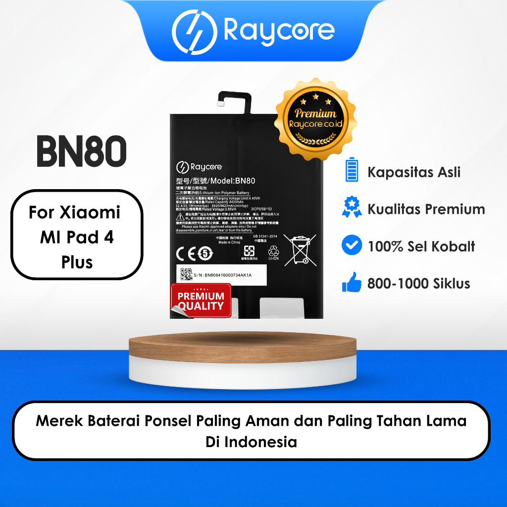 Raycore - Baterai BN80 FOR XIAOMI MI PAD 4 PLUS