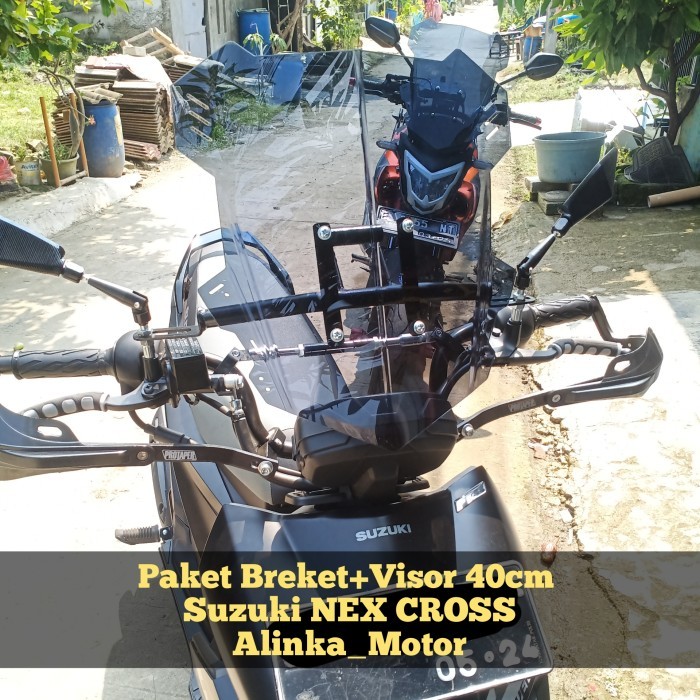 PAKET BREKET+VISOR 40CM C2 SUZUKI NEX CROSS VISOR SUZUKI NEX BEST SELLER