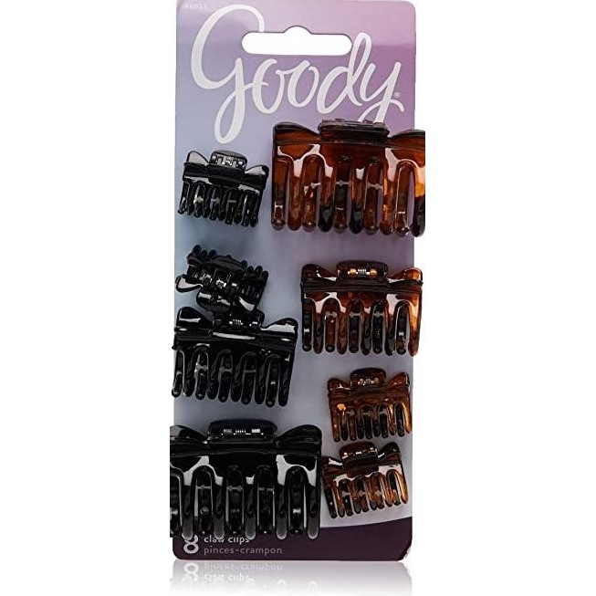 

READY STOCK GOODY CLASSIC 46033 ASSORTED SIZES CLAW CLIP 8CT !!!!!