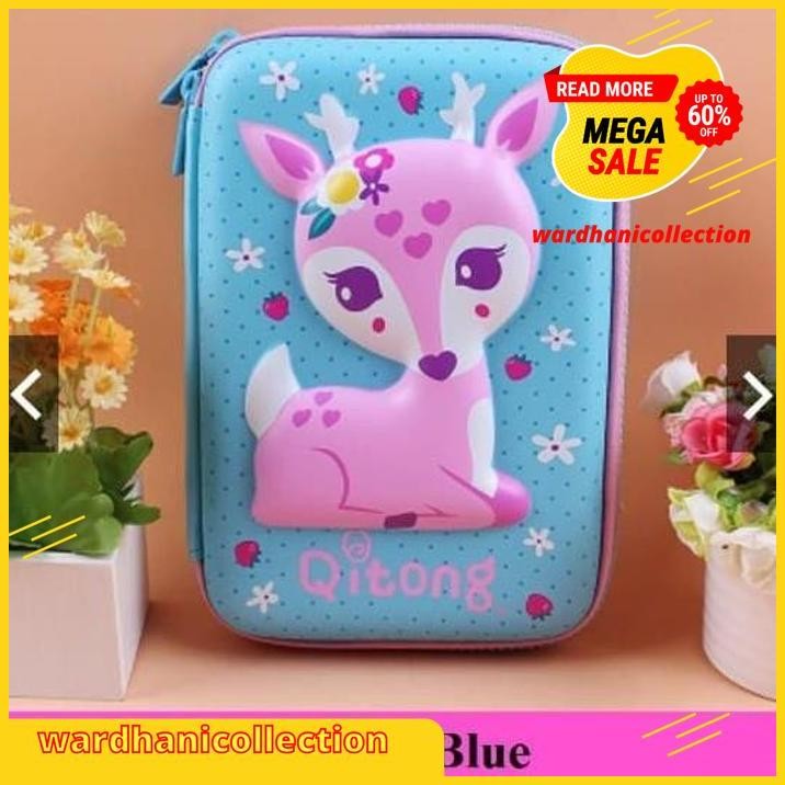 

[DEER] TEMPAT PENSIL JUMBO TIMBUL QITONG / 3D PENCIL HARD CASE SMIGGLE EKSLUSIF !!!!