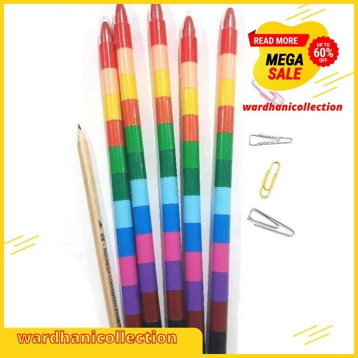 

CRAYON TINGKAT 12 WARNA / KRAYON PENSIL MURAH ANAK BELAJAR MEWARNAI GRATIS ONGKIR !!