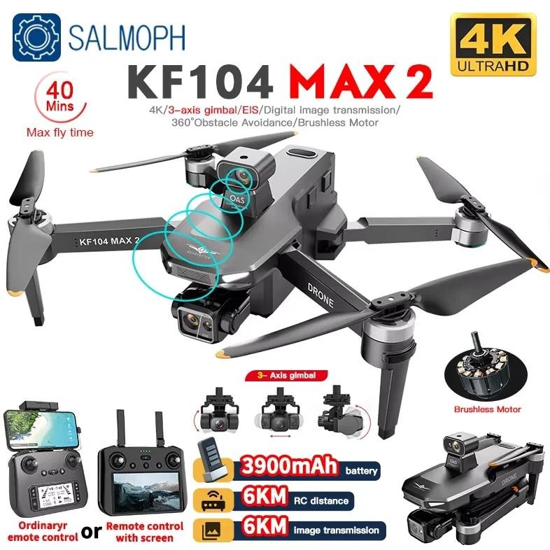 kf104 / kf104max2 professional drone with 4k camera 3-axis gimbal wifi 360 obstacle avoidance touch 