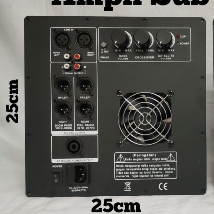 modul power kit subwoofer untuk 15-18 inch