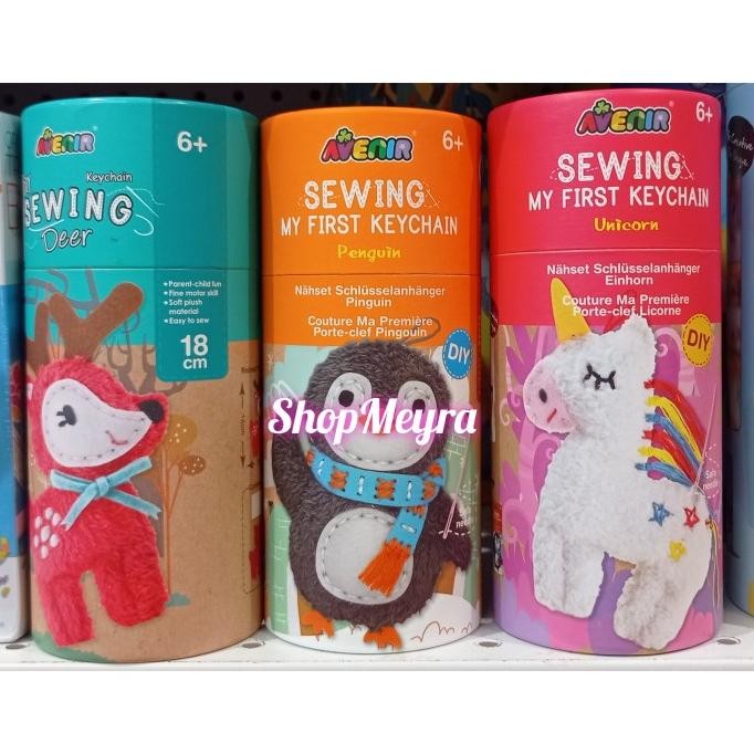 

Avenir DIY Sewing Keychain Unicorn / Deer / Penguin - Mainan Menjahit