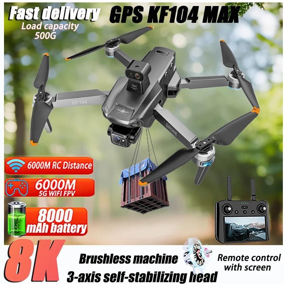 kf104 /kf104 max fpv drone with professional 8k camera gps 5g wifi 360 laser obstacle avoidance brus