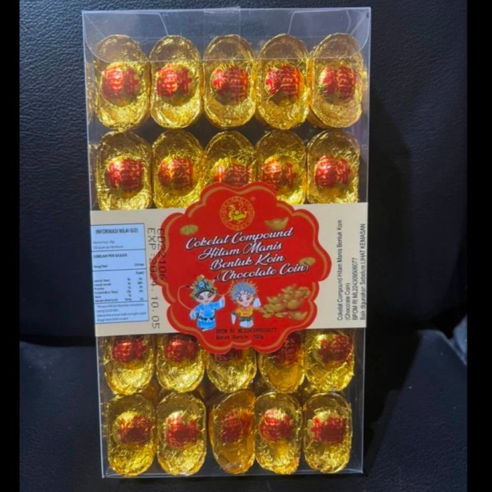 

Imlek Chocolate Coin Yuan Bao 50pcs / Cokelat Imlek Koin Yuan Bao 50pcs !NEW