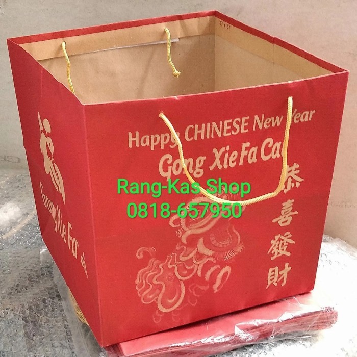 

Imlek Paperbag Kue IMLEK Merah XL Kraft doff !NEW