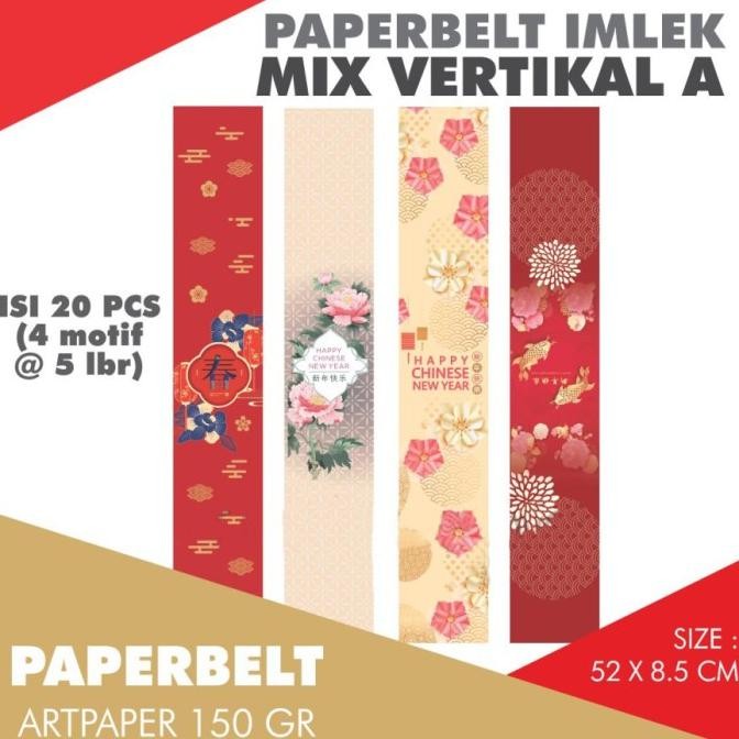 

TERBARU PBI VERTIKAL IMLEK CNY 8.5X52 MIX PAPERBELT SLEEVE SABUK HAMPERS SINCI !!!!!