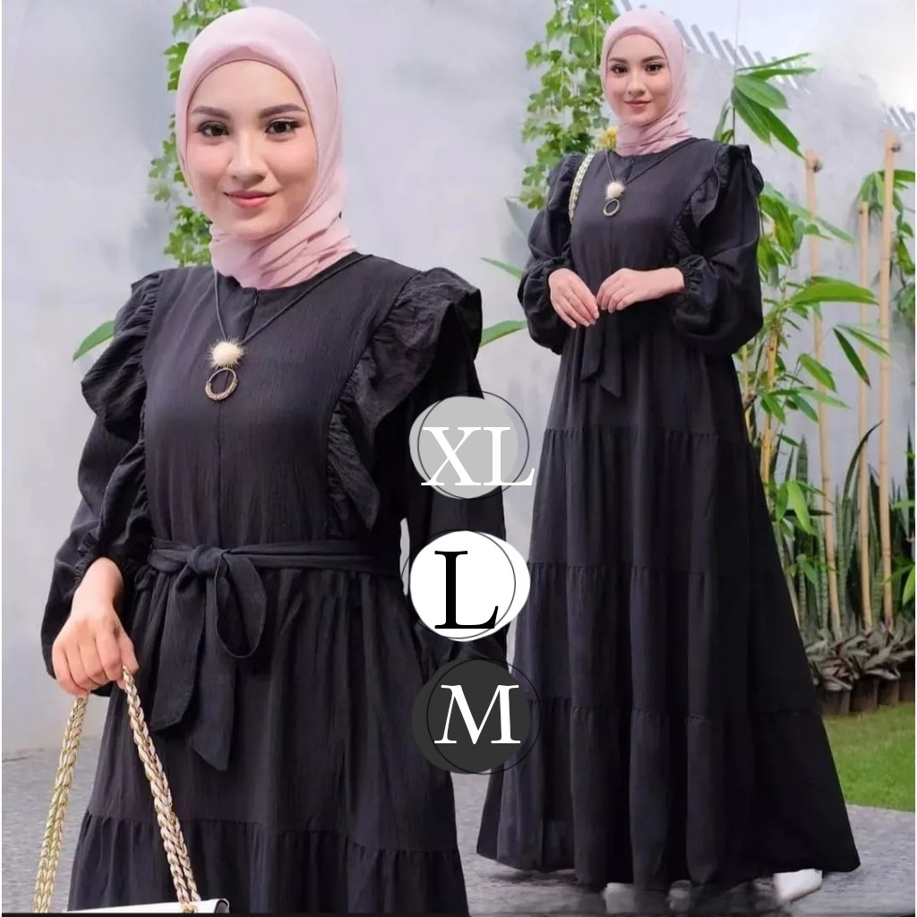 Jubbah Bju Muslim Korean Style Elegan Baju Remaja Import Muslimah Games Casual Perempuan Dewasa Mode