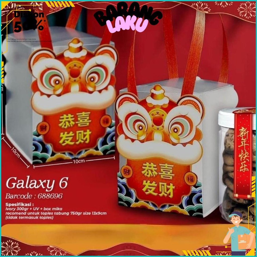 

Box Galaxy Box Mika Cny Box Kue Imlek (5Pc) Gratis Ongkir