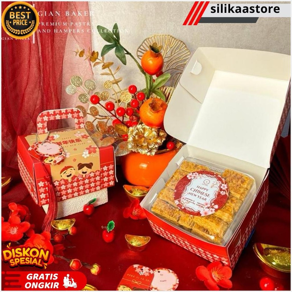 

Hampers Lebaran/Imlek/Natal Toples 350Gr / Hampers Imlek / Chinese New Year Hampers / Gong Xi Package Terlaris