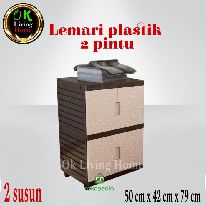 Lemari lemari plastik,lemari plastik susun, lemari pakaian plastik,boxpalstik - 2 susun terbaru paka