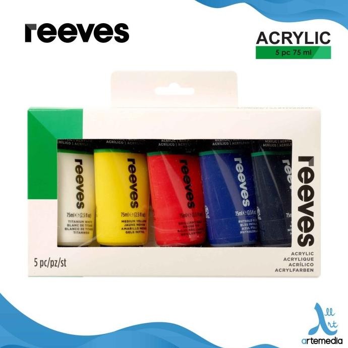

Cat Akrilik Reeves Fine Artists Acrylic Paint Color Set 75ml GVS