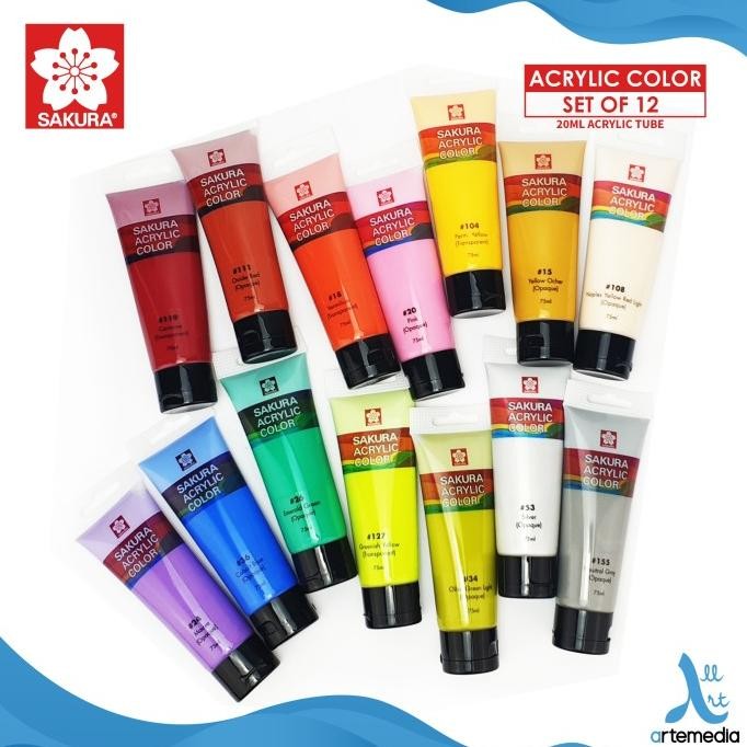 

Cat Akrilik Sakura Acrylic Paint Color Set GVS