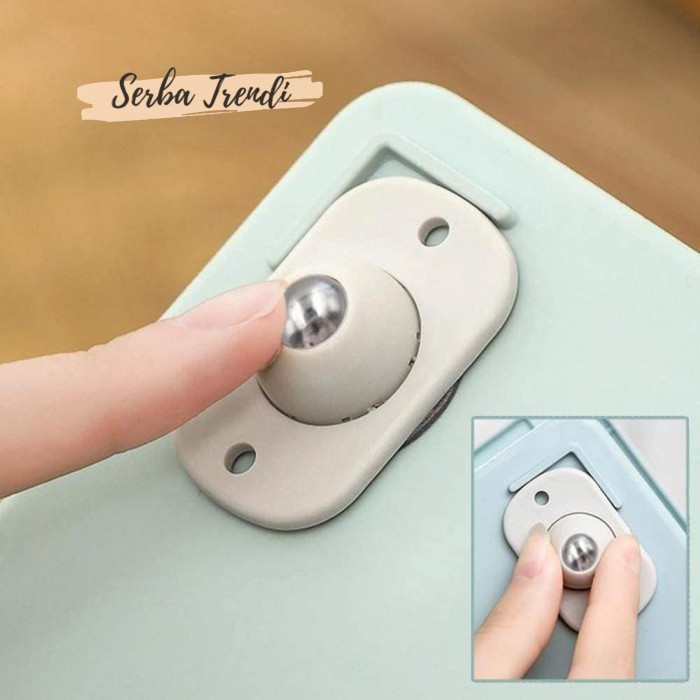 Roda Kecil Tempel Tambahan Roda Tempel Serbaguna 360 Roda Troli