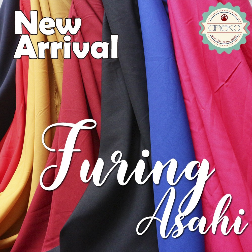 Kebaya & Pakaian Kondangan ANEKA - Bahan Kain Pelapis Dalaman Puring Furing Asahi Meteran Murah 115