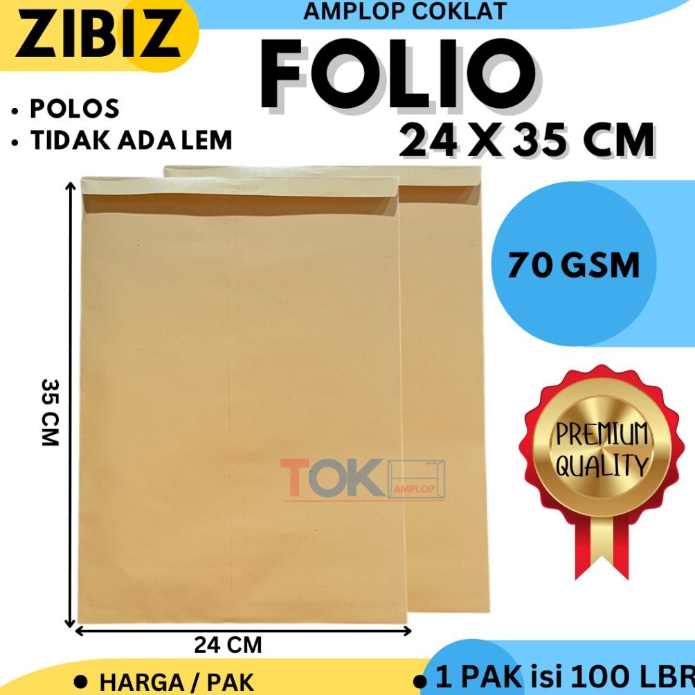

GHT Amplop Coklat FOLIO ( 24x35Cm )