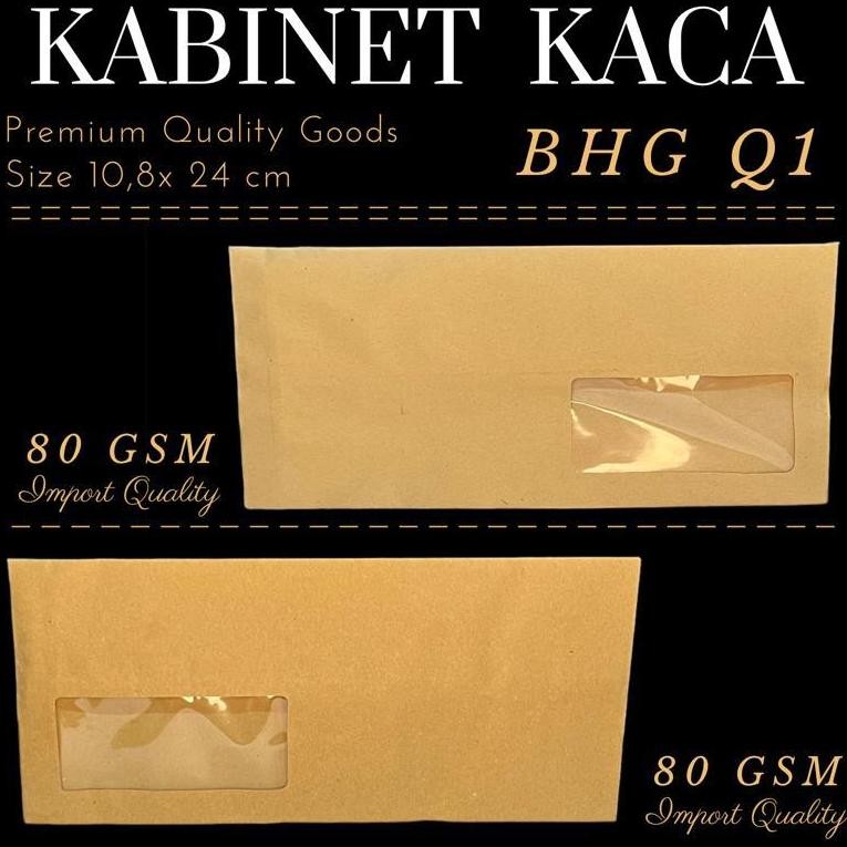 

GHT Amplop Coklat Kabinet Kaca Kiri/Kanan 80gsm BHG (Import)