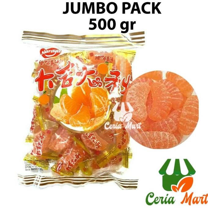 

BIG SALE PERMEN IMLEK JELLY JERUK NARAYA MANDARIN ORANGE CANDY 500 GR !!!!!
