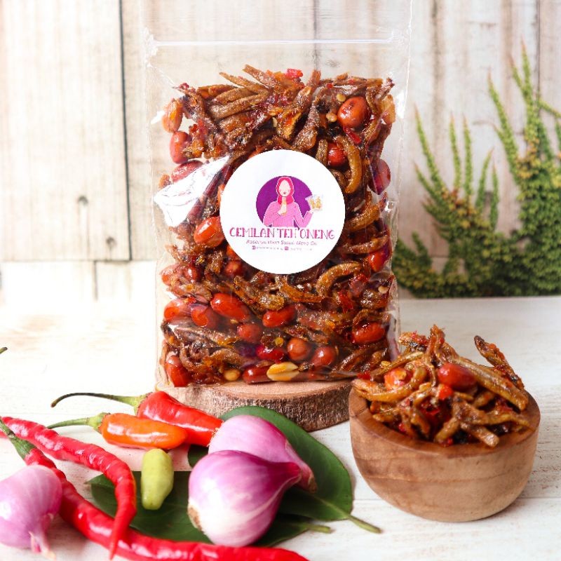 

TERI KACANG BALADO POUCH 55 GRAM LAUK TERI TERI KACANG BALADO