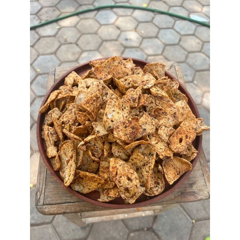 

KRIPIK BASRENG TIPIS Pedas daun jeruk 500 Gram