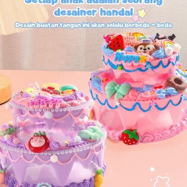 Tatajoy Mainan Ue Dua Lapi Lem Rim Diy Ue Diy Organizer Ainan Cae Diy Deco Cream Et Ota Yimpanan Per