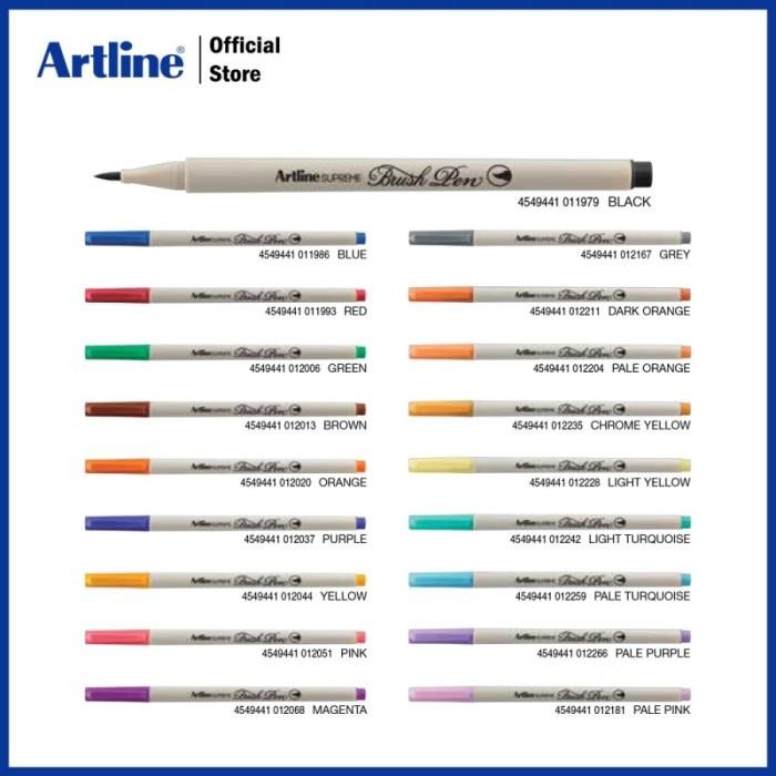 

Brush Pen Artline Supreme Brush Pen 12 Colours Epfs-F/12W