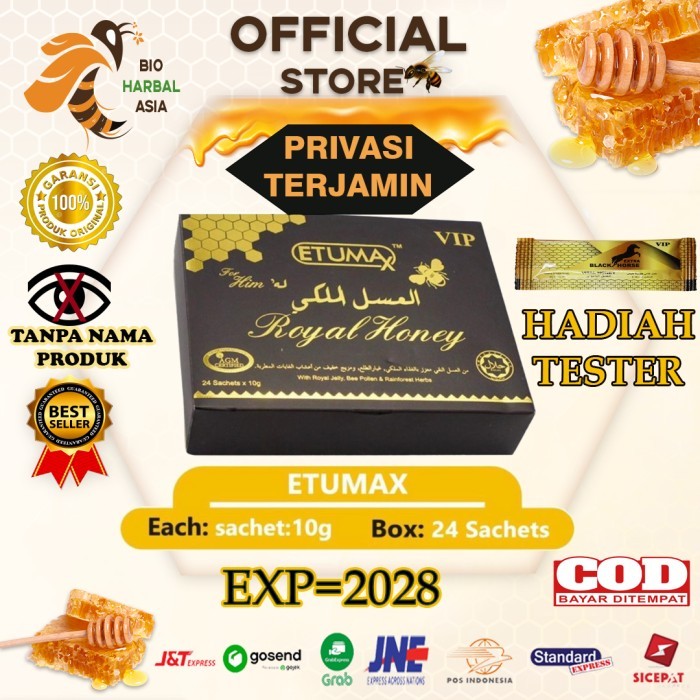 

Terlaris Etumax Royal Honey 1 box 24 Sachets SALE