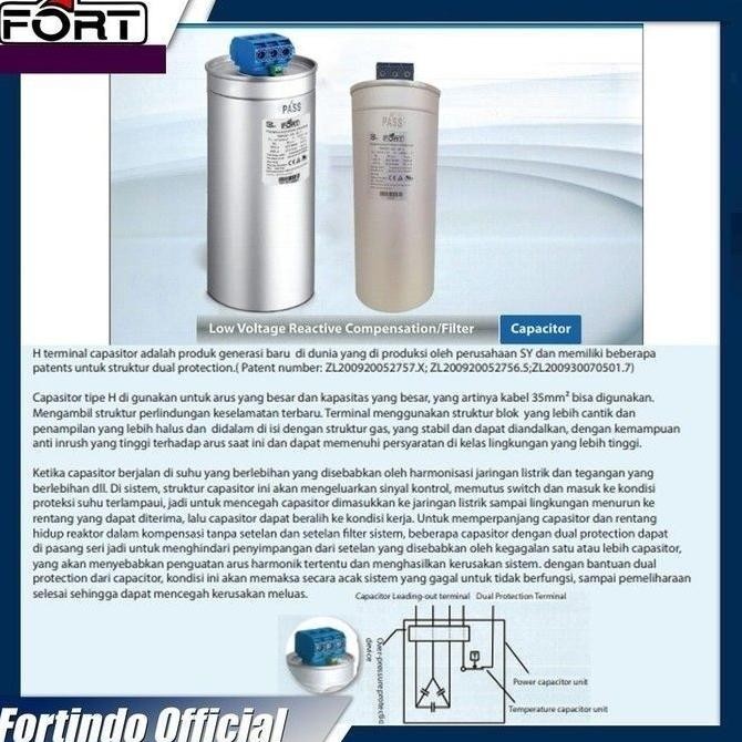 Capacitor 10 Kvar 415V Tmpdsy-415-10-3 Kapasitor Bank Fort 10Kvar 415V