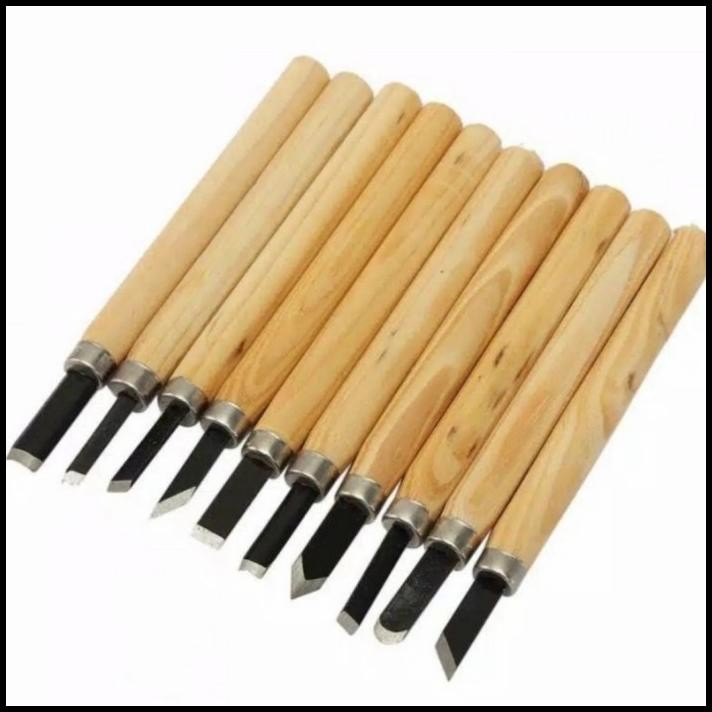 

Pahat Ukir Seni 10 Pcs Wood Crafting Art Knife Alat Pahat Kayu