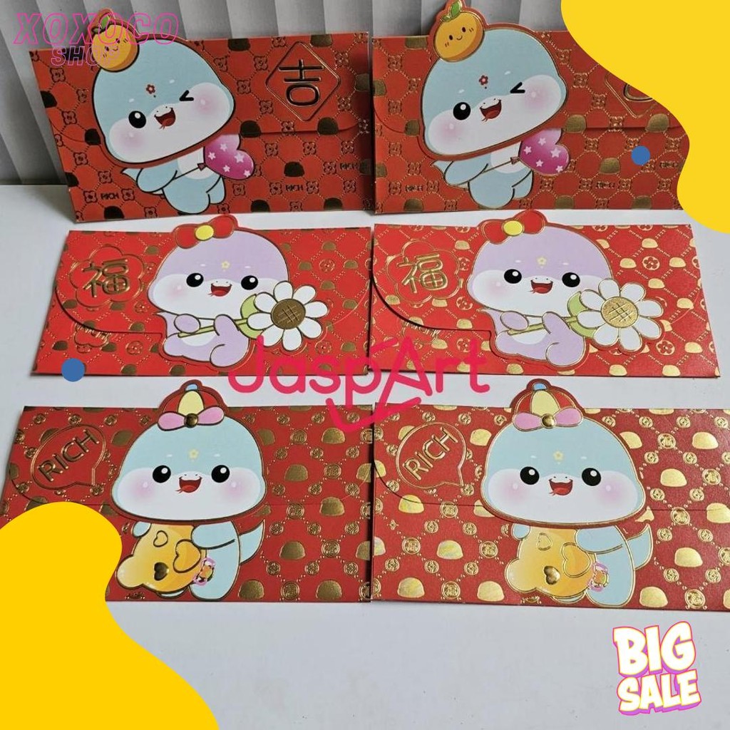 

Angpao Imlek Premium Shio Ular 2025 Bentuk Dompet Tahun Baru Murah Meriah Free Ongkir Ready Stock (Lagi Diskon)