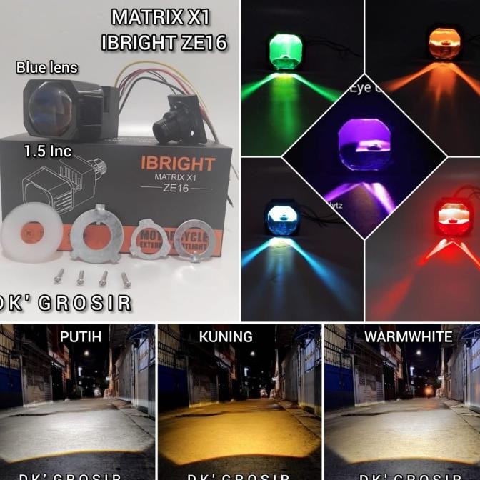 Biled Projector Matrix x1 Tipe Ibright ZE16 1.5inc All Weather 3 Color